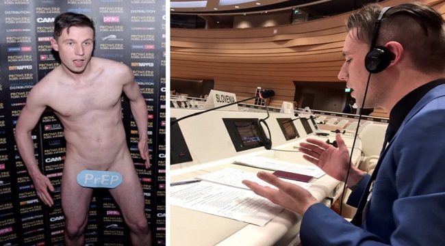 650px x 360px - Gay Porn Star Jason Domino Makes History With Speech on PrEP at UN Health  Conference - JRL CHARTS