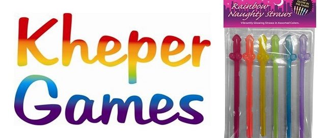 Kheper Games Streets Rainbow Naughty Straws
