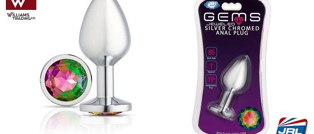 Cloud 9 Gems Silver Chromed Tall Anal Plug a Must Stock