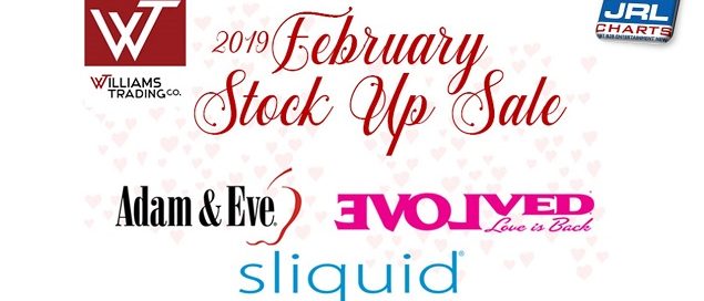 Williams Trading Feb. Stock Up Sale, Adam and Eve, My Evolved, Zero Tolerance, Sliquid