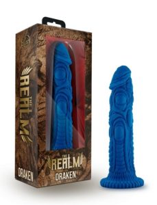 The Realm - Draken - Lock On Dildo - Blue