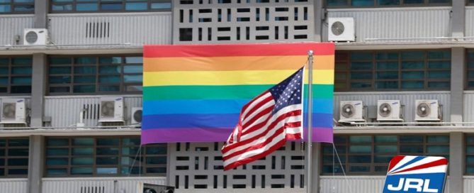 U.S. Embassy in Seoul on May 20, 2019-Rainbow-Pride-Flag