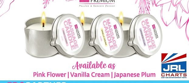 LoversPremium Massage Candles ships at Eropartner