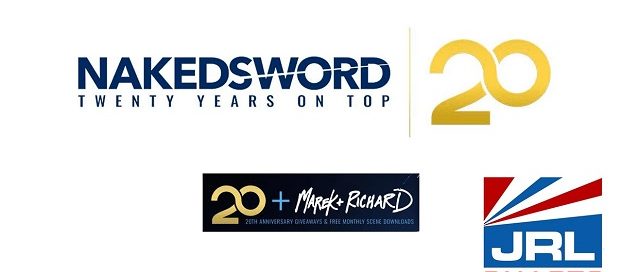 NakedSword Sets 20th Anniversary Giveaways for May-JRL-CHARTS