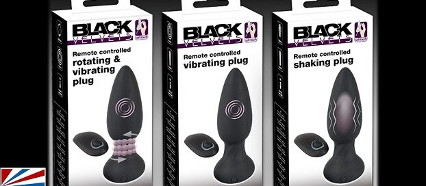 Black Velvets Vibrating plug-Shaking plug-Rotating Plug-Orion Wholesale-male-sex-toys