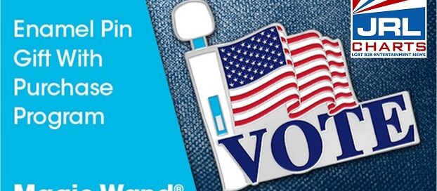 Magic Wand offers Patriotic Enamel Pin to 'Promote the Vote'