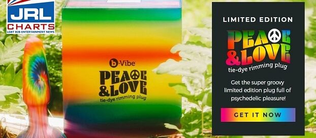 b-Vibe streets New 'Peace & Love' Tie-Dye Rimming Plug-male-sex-toys-jrl-charts