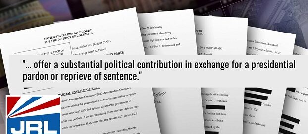 DOJ Investigating-White House-Bribery-For-Pardon-Scheme