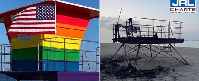 GoFundMe Announced for Long Beach Rainbow Lifeguard Tower Burning