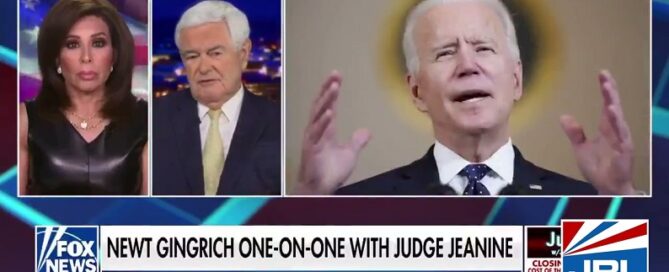 Newt Gingrich-Biden-Attacking People of Traditional Values-flying Rainbow Flag Over Embassies