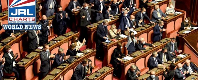 Italy Senate Bans LGBTQ Discriminatory Adverts Angering Far-Right-2021-11-14-JRL-CHARTS