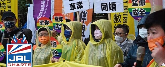 Taiwan LGBT Activists hold Valentine’s Day Protest Over Gay Marriage Rules-2022-jrl charts