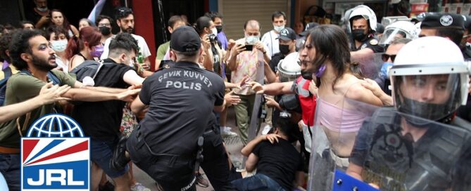 Turkish Police Break up PRIDE Parade-in Istanbul-Arrest 200 people-2022-jrl-charts