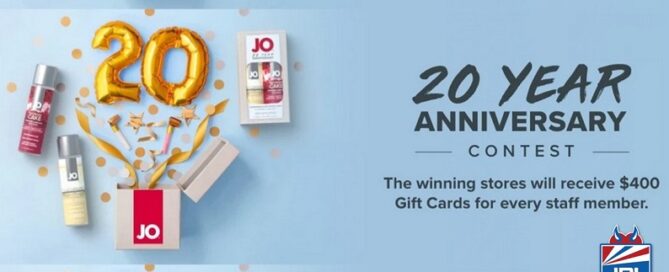 JO Celebrates 20th Anniversary With Retail Contest-adult stores-jrl charts
