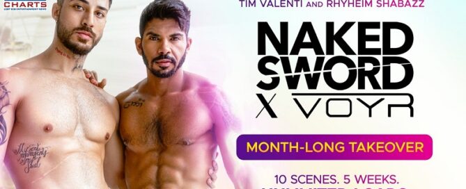 NakedSword-Teams with Rhyheim Shabazz-VOYR-gay porn-jrl charts