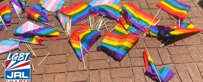 PRIDE Flags Vandalized at Stonewall National Monument-June 2023-LGBT News jrl charts