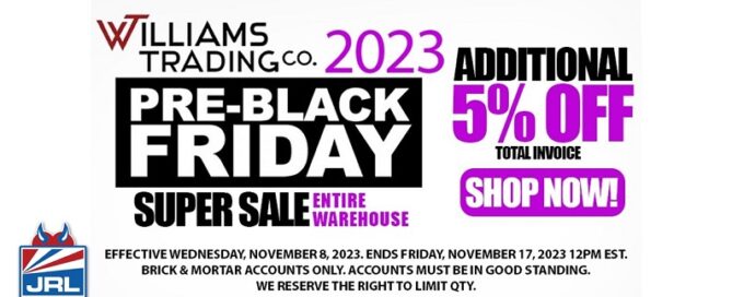 jrlcharts.com-Williams-Trading-Launch-Pre-Black-Friday-Promotion-adult-toys