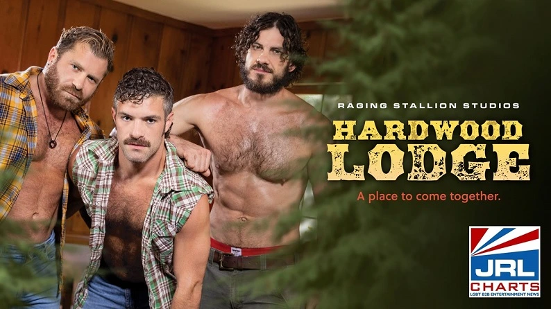 Hardwood Lodge-gay porn-debuts-on-RagingStalliondotcom