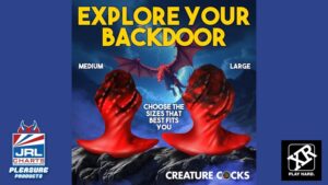 XR Brands-release-Creature Cocks-Dragonspawn-Silicone-Butt-Plug-sex toy