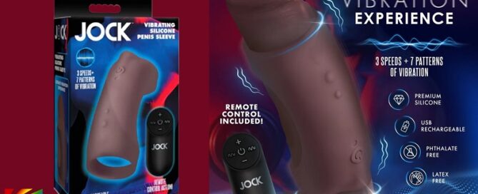 XR Brands-release-Vibrating Silicone Penis Sleeve-by-JOCK-sex toys