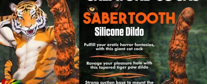 Creature Cocks-Sabertooth Silicone Dildo-by-XR Brands-sex toys