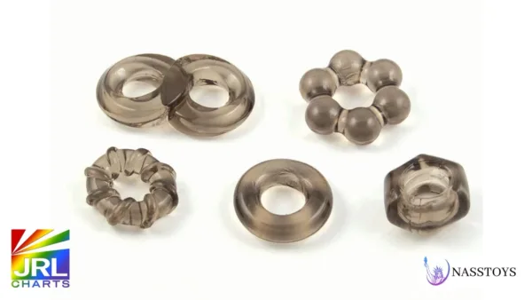 Enhancer-5-Piece-Cock Ring-Set-unveiled-by-Nasstoys