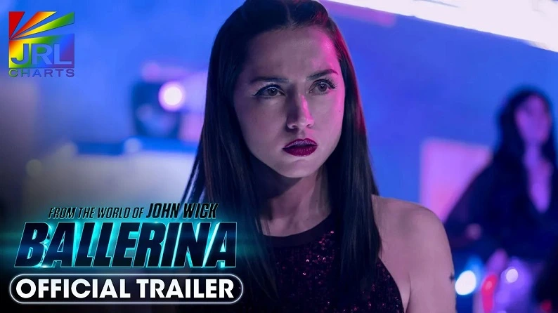 Ana de Armas in Ballerina (2025) final trailer – John Wick spin-off movie – JRL CHARTS Movie Trailers