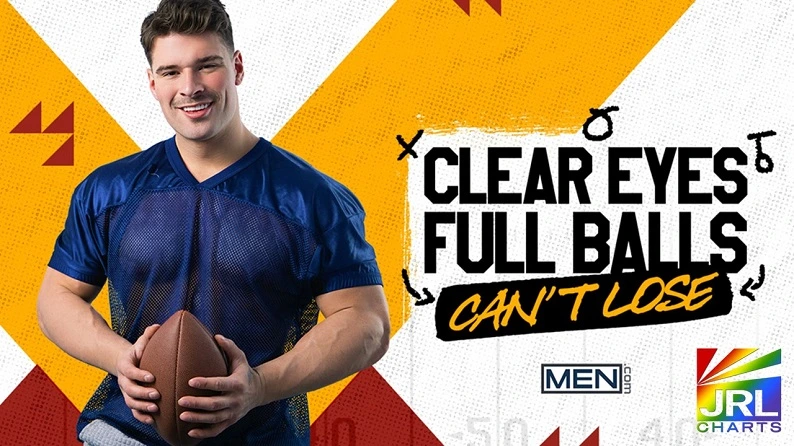 Malik Delgaty, Angel Elias, and Ezra Mahomes in MEN.com’s Clear Eyes Full Balls Can’t Lose – Watch the trailer and explore more on JRL CHARTS Gay Adult News.