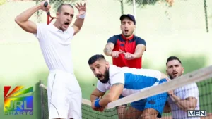 Paddy O’Brian, Justin Jett & Jack Bandit in Smashing On The Court – JRL CHARTS Gay Adult News
