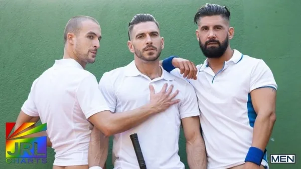 Paddy O’Brian, Justin Jett & Jack Bandit in Smashing On The Court – JRL CHARTS Gay Adult News