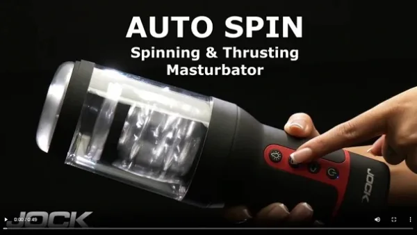 Watch-XR Brands-Auto Spin Spinning and Thrusting Masturbator by Jock-Sex Toy Commercial