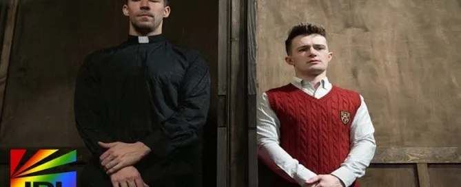 Eddie Patrick and Grant Ducati star in Altar Boy Grant Vol. 1: Confessional from Carnal+ – Now Streaming on JRL CHARTS