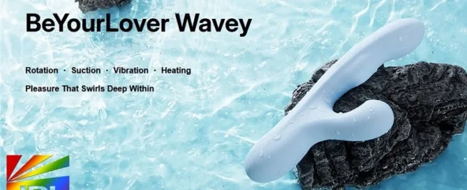 BeYourLover Wavey 4-in-1 vibrator featuring suction, vibration, rotation, and heat