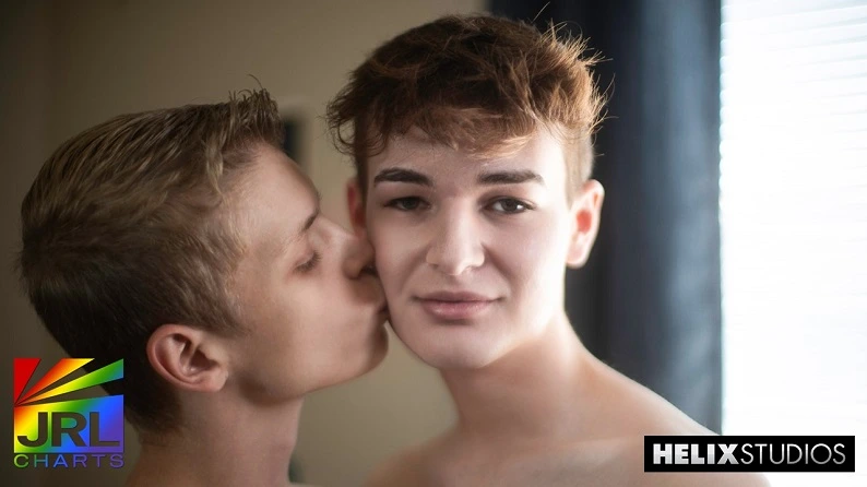 Braxon Carter seduces Owen Hayes in Braxon’s Kiss, a raw Helix Studios scene.