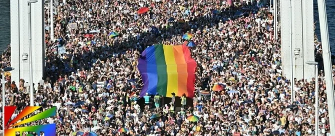 Budapest Pride 2025 crowd defies LGBTQ+ ban by Orbán – Photo © Attila KISBENEDEK / AFP via JRL CHARTS
