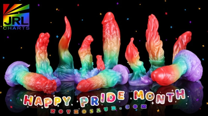 Nothosaur Rainbow Fantasy Dildos Celebrate PRIDE Month 2025-JRL CHARTS Exclusive