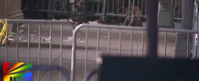 WABC News screenshot of police response outside Stonewall Inn after NYC Pride 2025 shooting