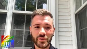 Chris Kostka shows injuries after Provincetown hate crime attack – photo via NBC Boston – JRL CHARTS LGBT Politics