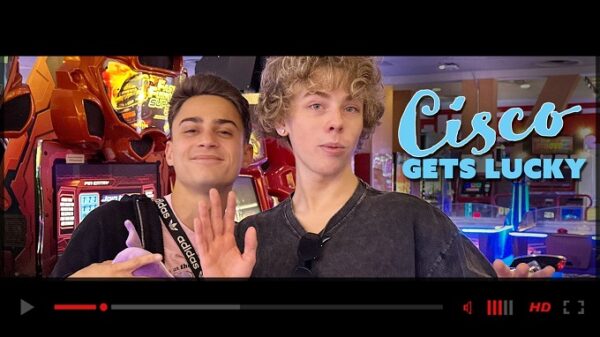  Official trailer preview of Cisco Gets Lucky starring Cisco Silva and Vincent Revero, released July 3, 2025 by Helix Studios. JRL CHARTS Gay Porn News.