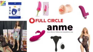 Full Circle booth at ANME 2025 featuring bullet vibes, clubwear, and Savage Me dolls