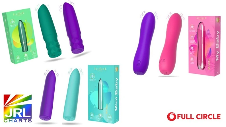 Full Circle’s Lil Baby, Mini Baby, and My Baby bullet vibrators for adult retailers, featured by JRL CHARTS