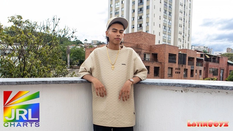Lil Angel makes his gay porn debut on LatinBoyz in a solo scene featured on JRL CHARTS