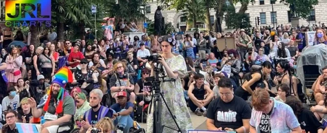 London Trans+ Pride 2025 march draws 100,000+ attendees in Central London – Exclusive JRL CHARTS LGBT Politics Europe coverage (Photo by Chloe Dall’Olio)