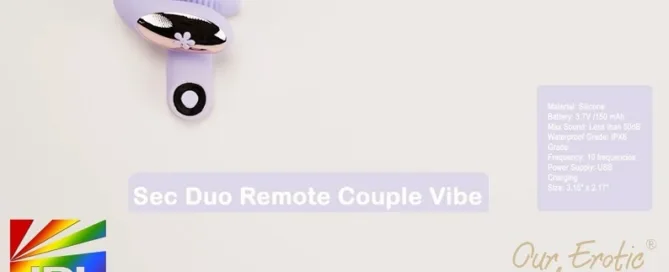 Sec Duo Rechargeable Silicone Couples Vibe for Dual Intimacy – JRL CHARTS