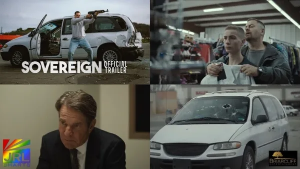 Jacob Tremblay as Jerry Kane in Sovereign (2025) — trailer still image from crime thriller