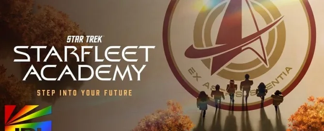 Starfleet cadets assembled in futuristic uniforms in the official trailer for Star Trek: Starfleet Academy (2026) from Paramount+