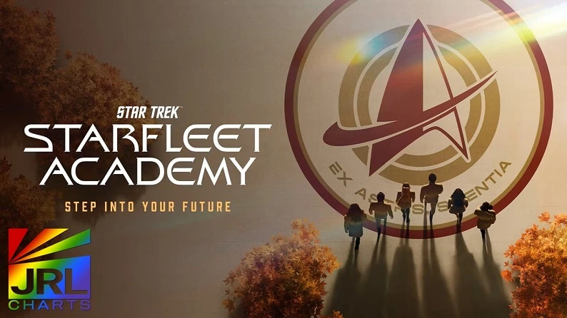 Starfleet cadets assembled in futuristic uniforms in the official trailer for Star Trek: Starfleet Academy (2026) from Paramount+