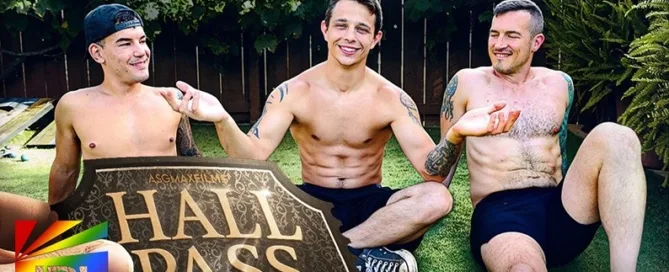 JC Hunt, Kyle Wyncrest, and Derek Kage star in ASGmax Films’ Hall Pass Part 2 – Gay Adult News – JRL CHARTS