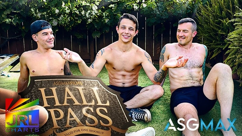 JC Hunt, Kyle Wyncrest, and Derek Kage star in ASGmax Films’ Hall Pass Part 2 – Gay Adult News – JRL CHARTS
