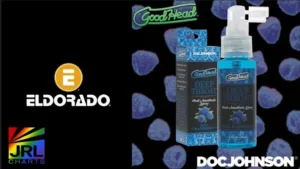 Doc Johnson GoodHead Oral Anesthetic Spray for gag reflex comfort featured on JRL CHARTS